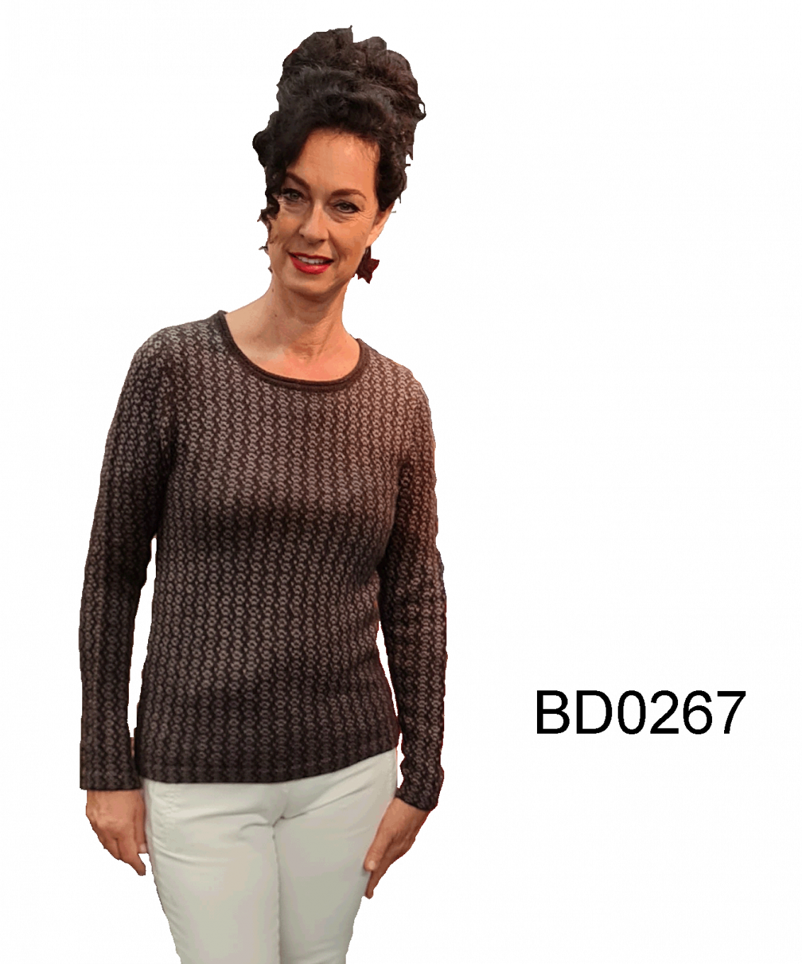 Damen Alpaka Rundausschnitt Pullover "Alicia"